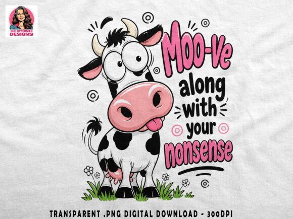 Download Title: Funny Cow PNG | Moo-ve Along - Fun Collection