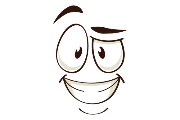 Download Funny Comic Face. Cartoon Grinning Posit - Fun Collection