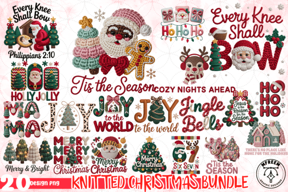 Download Knitted Christmas Bundle PNG - Christmas bundle png Collection
