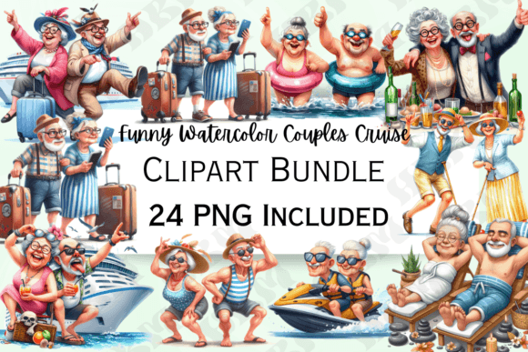 Download Funny Old Couple Cruise Clipart - Fun Collection