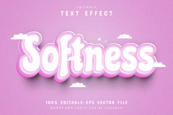 Download Pink Softness Pastel 3d Text Effect - Softness Collection