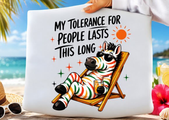 Download Funny Zebra Introvert Summer Vacation - Fun Collection
