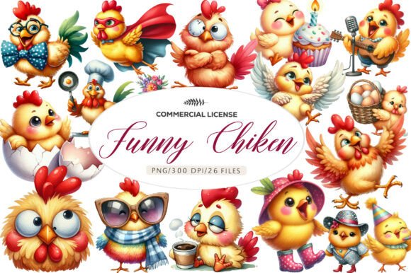Download Funny Chiken Clipart - Fun Collection