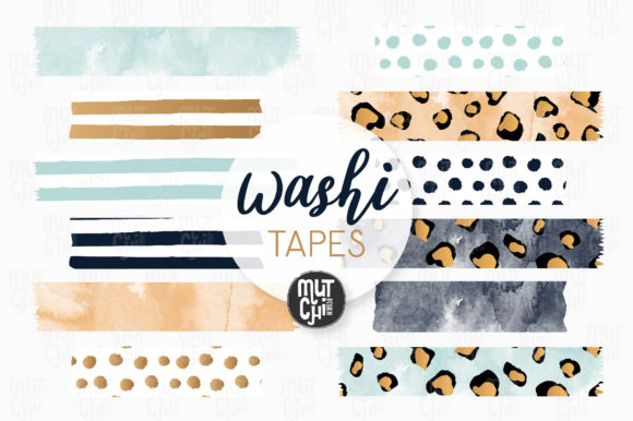 Download Blue Boho Animal Washi Tapes Cliparts - Animal washi tapes Collection
