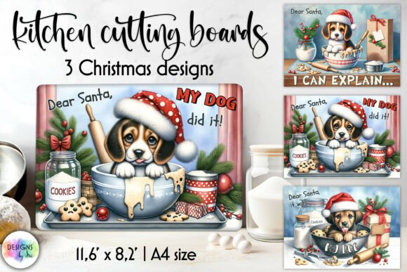 Download Funny Christmas Cutting Boards, Dog PNG - Fun Collection