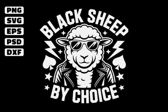 Download Black Sheep by Choice Funny SVG Design - Fun Collection