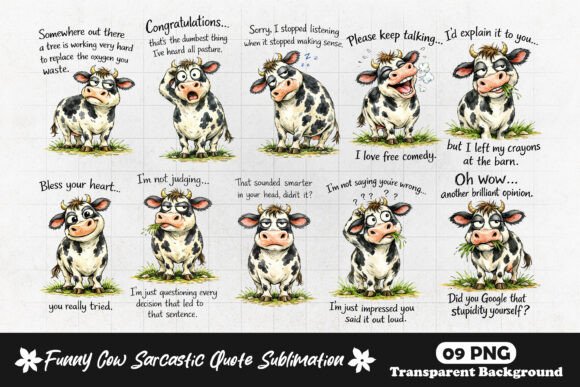 Download Sarcastic Cow Quotes Funny Farm Animal - Fun Collection