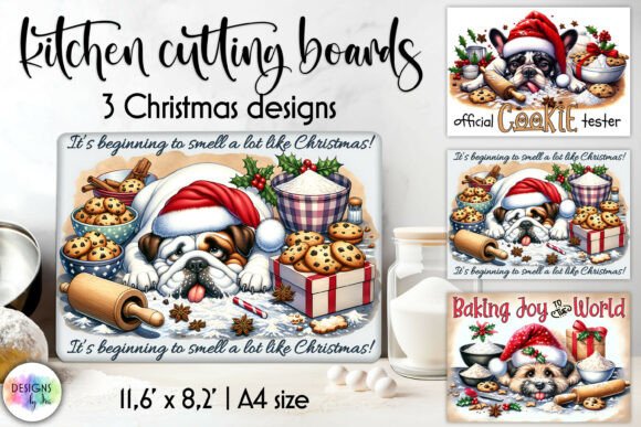 Download Funny Cow Christmas Cutting Board Print - Fun Collection