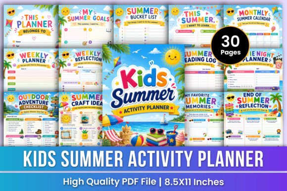 Download Kids Summer Planner | Fun &amp; Activities - Fun Collection