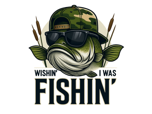 Download Funny Bass Fishing Sublimation Design - Fun Collection