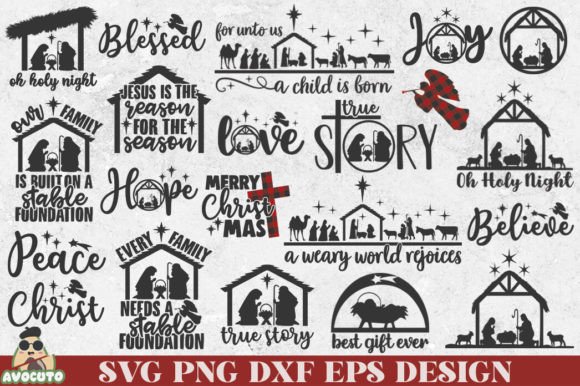Download Nativity Christmas Bundle PNG SVG DXF - Christmas bundle png Collection