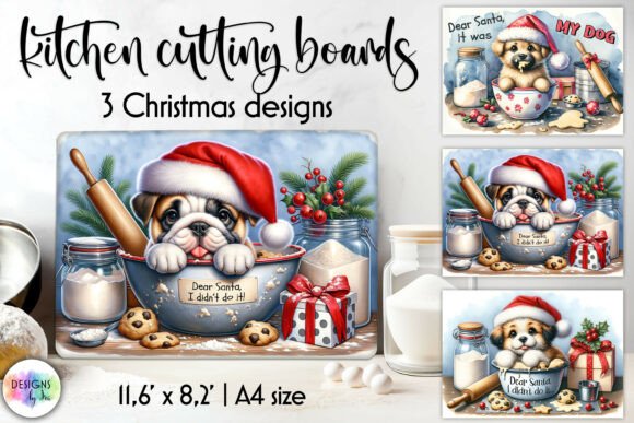 Download Funny Bulldog Cutting Christmas Boards - Fun Collection